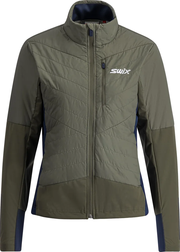 Swix Women’s Dynamic Hybrid Insulated Jacket Olive/ Dark Navy v:1855018 Swix Women’s Dynamic Hybrid Insulated Jacket Olive/ Dark Navy v:1855018