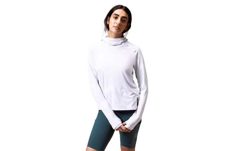 Sykkeltrøye Endura Women's AllTrack Roam Scuba Hoodie White v:5110585