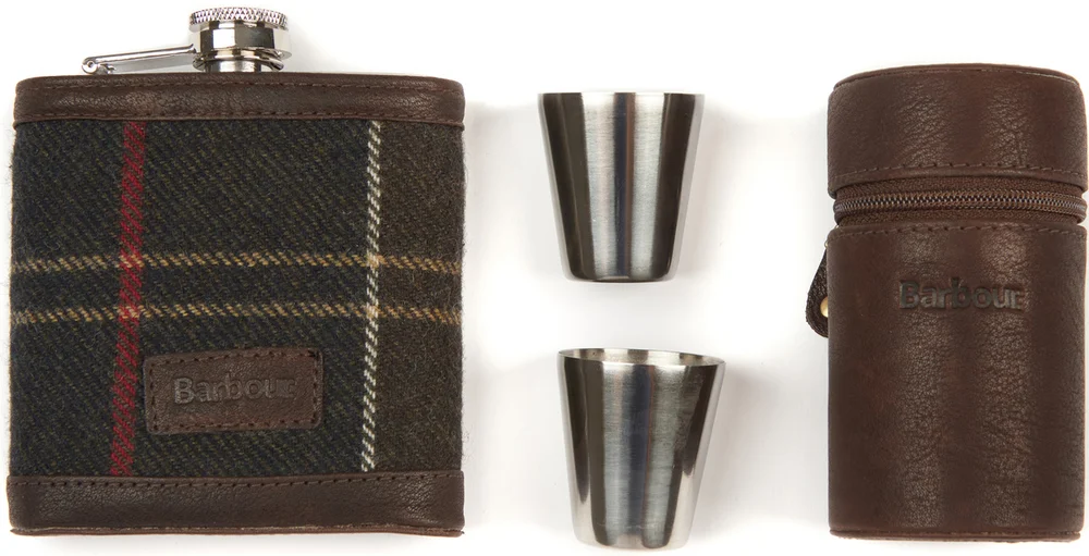 Hip Flask & Cups Gift Set Tartan v:3465563