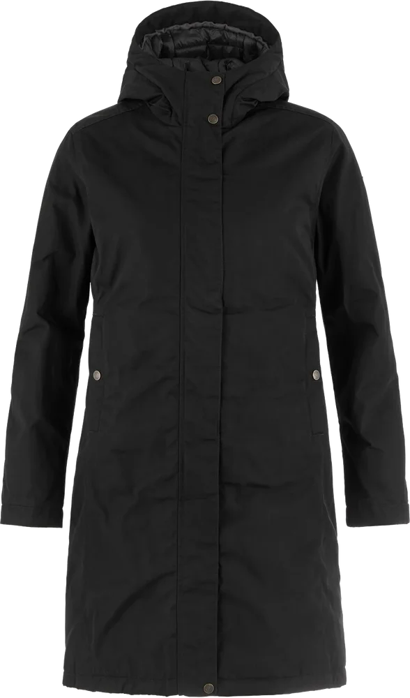 Fjällräven Women's Kiruna Hydratic Padded Parka Black v:7393304