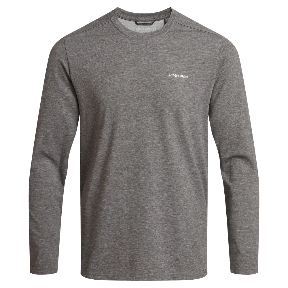 Craghoppers Men’s Nosilife Abel Long Sleeved T-Shirt Black Pepper Marl v:6315636
