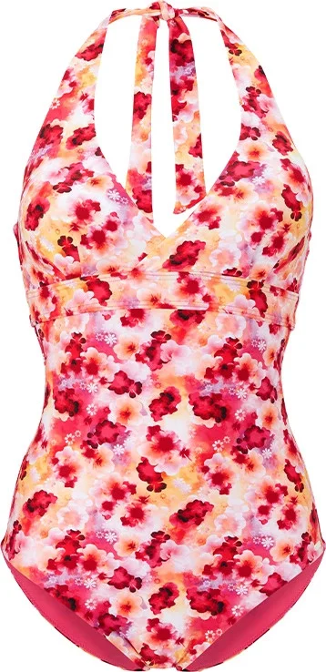 Abecita Women's Haiti Halterneck Swimsuit Pink v:1017658