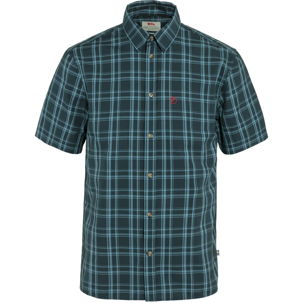 Fjällräven Men's Övik Lite Shirt Short Sleeve Dark Navy-Dawn Blue v:9199574