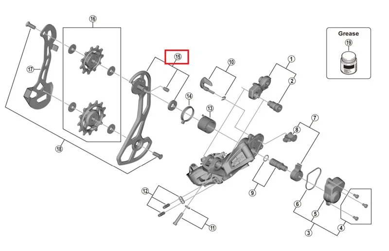 Shimano Ytre Plateassembly Rd-Rx815 v:2399855