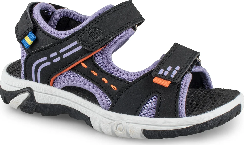 Pax Kids’ Went Sandal Black/Purple v:9012442