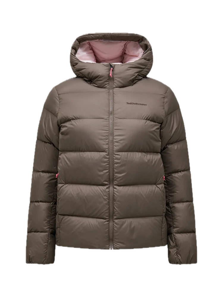 Peak Performance Women´s Frost Down Puffer Jacket Terrain Tan/frosted Pink/ v:9884590