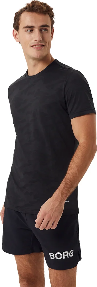 Björn Borg Men’s Borg Performance T-Shirt Black Beauty v:1068047 Björn Borg Men’s Borg Performance T-Shirt Black Beauty v:1068047