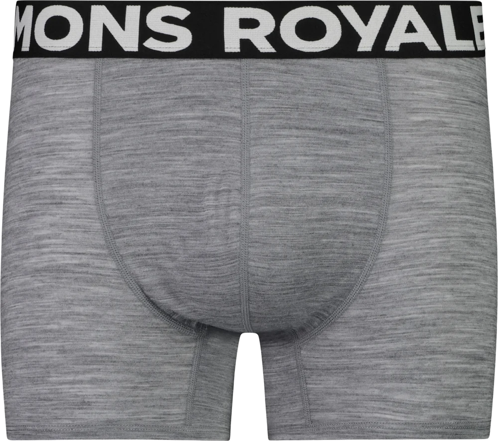 Mons Royale Hold ‘Em Shorty Boxer Grey Heather v:1275587