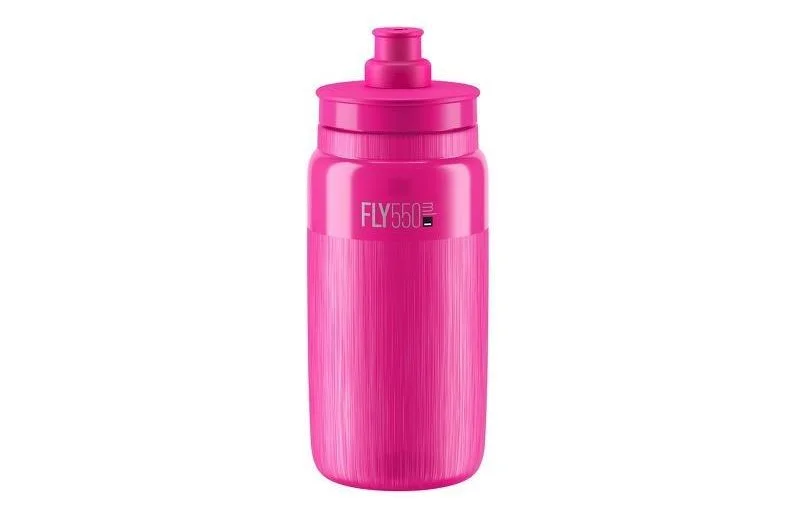 Sykkelflaske Elite FLY TEX Clear Pink Flou 550ml Clear Pink Fluo/553 v:2663902