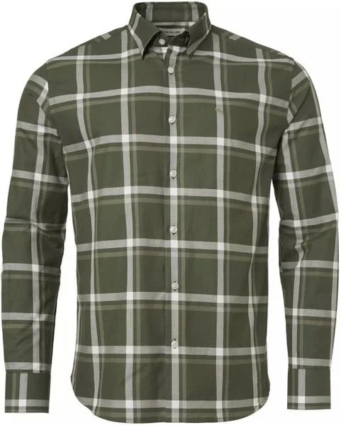 Elcot Shirt Men Pine Green Checked v:4247337