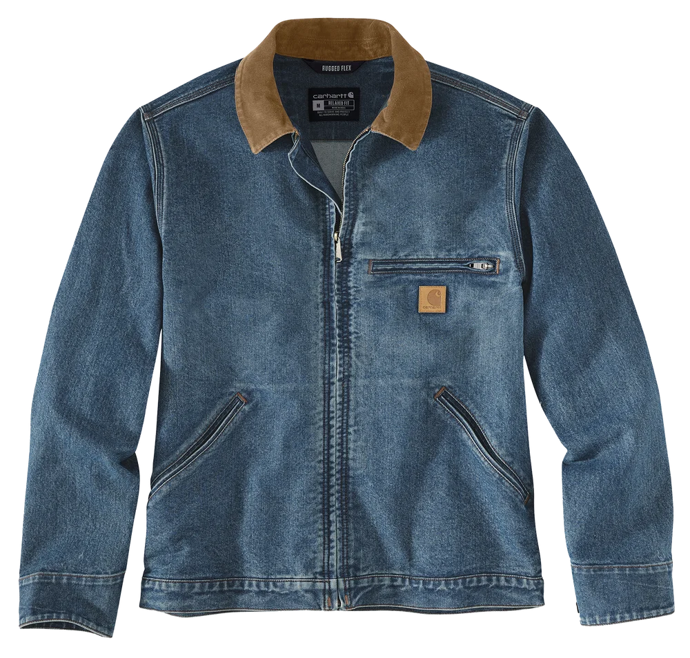 Carhartt Men's Denim Detroit Jacket Muskegon v:7272987
