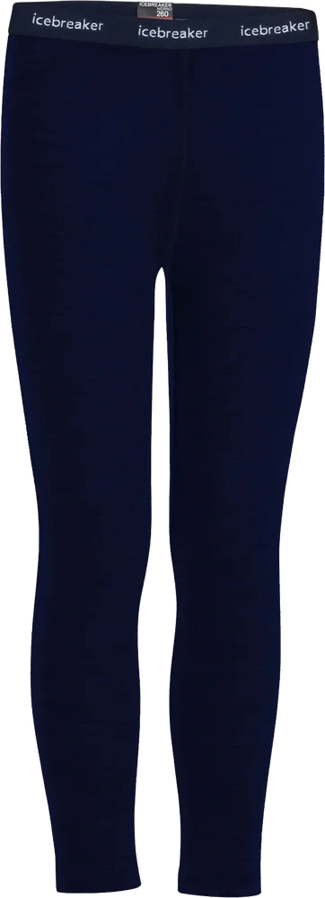 Icebreaker Kids’ 260 Tech Leggings Midnight Navy v:1052107 Icebreaker Kids’ 260 Tech Leggings Midnight Navy v:1052107