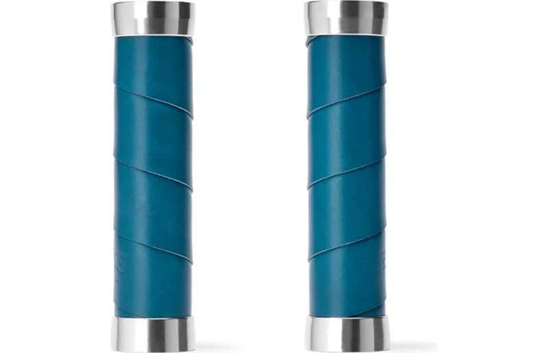 Holker Brooks Slender Leather Grips 130/130 Teal v:1913842