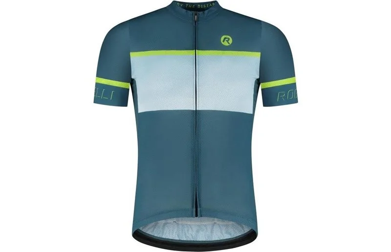 Sykkeltrøye Rogelli Hero II Jersey SS Men Black/Blue/Lime v:5688911