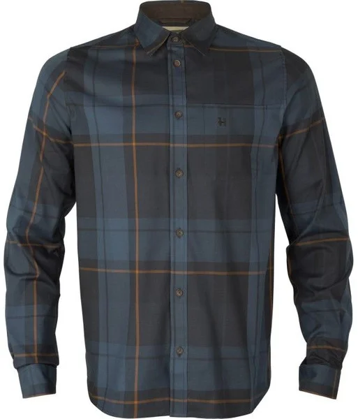M's Akse Long-Sleeved Shirt Check Blackberry v:1890638