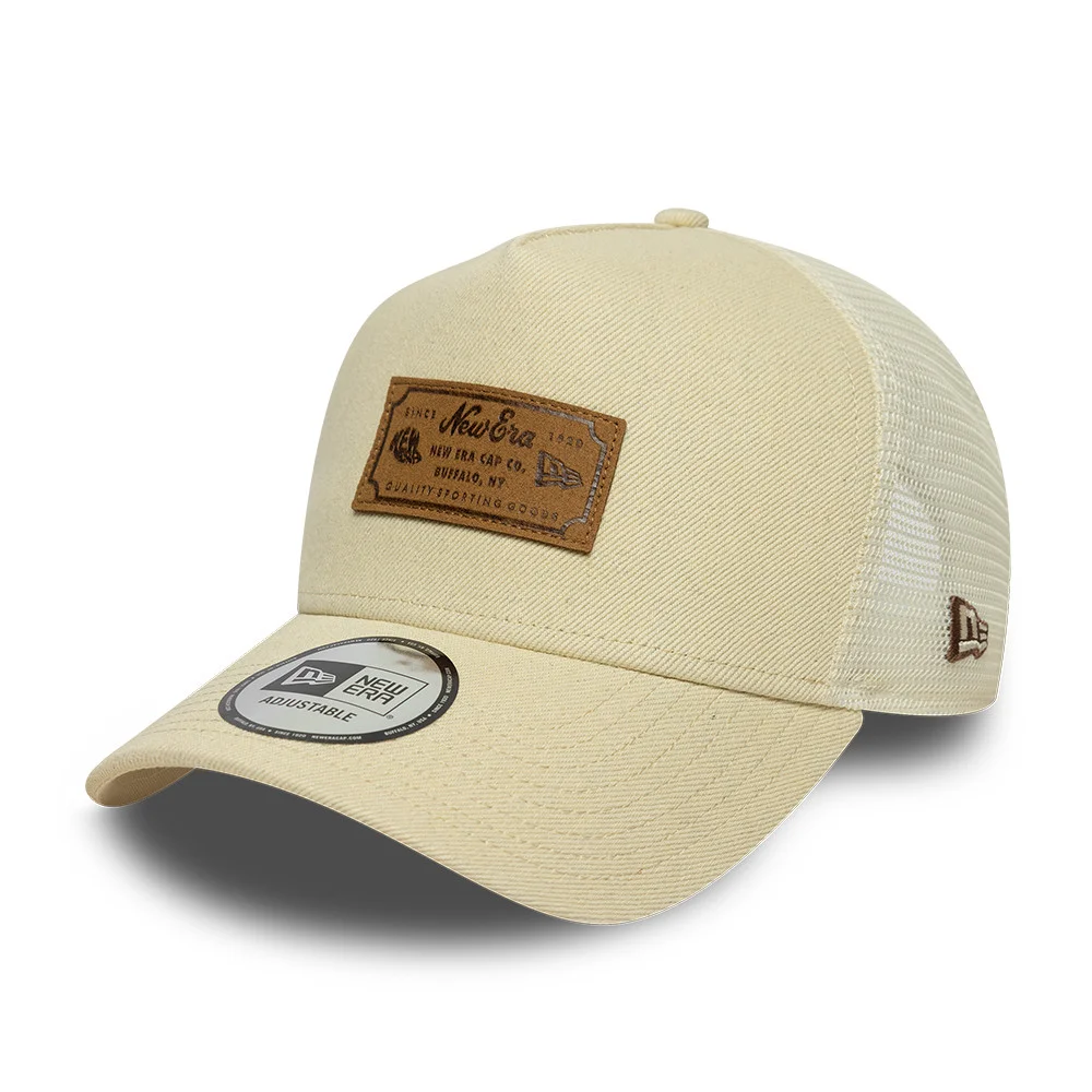 DENIM LEATHER PATCH TRUCKER N v:2298062
