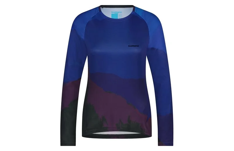 Shimano Sykkeltrøye Dame Sentiero Saiko L.S. Jersey Marineblå v:8621416