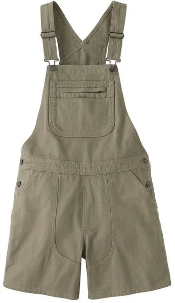 W's Stand Up Cropped Overalls Rock Green v:7529706
