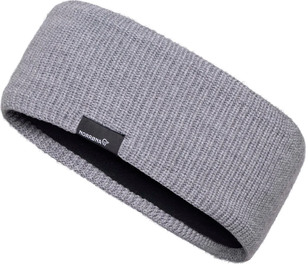 Norrøna /29 Heavy Merinoull Headband Grey Melange v:5194963