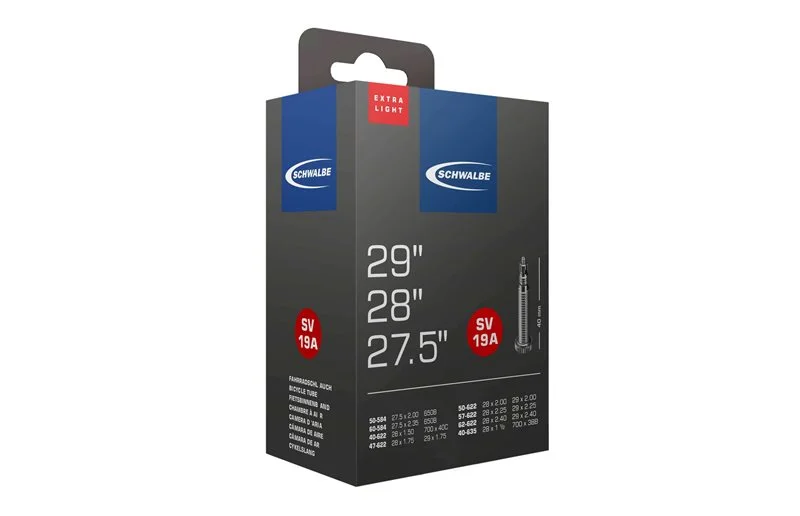Schwalbe Sykkelslange Sv 19A Ekstra Lett 40/62-584/635 Racerventil 40 mm v:4021273