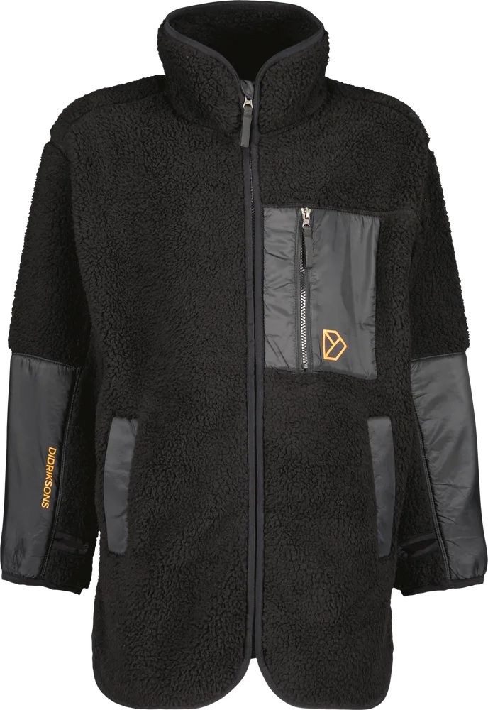 Didriksons Kids' Marmor Full Zip Long Black v:1946242