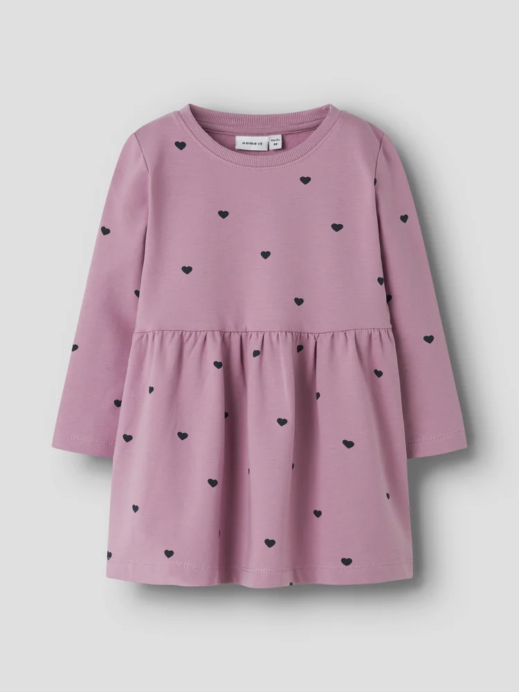 NMFDAVINA LS SWEAT BRU DRESS N v:9232076 NMFDAVINA LS SWEAT BRU DRESS N v:9232076