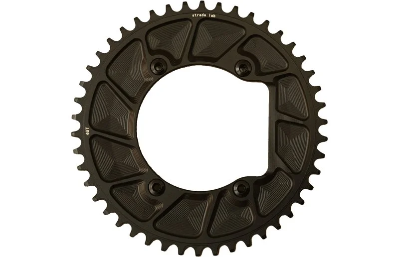 Krankdrev Strada Lab 2x Aluminium Chainring Set 46/34T v:3607807 Krankdrev Strada Lab 2x Aluminium Chainring Set 46/34T v:3607807