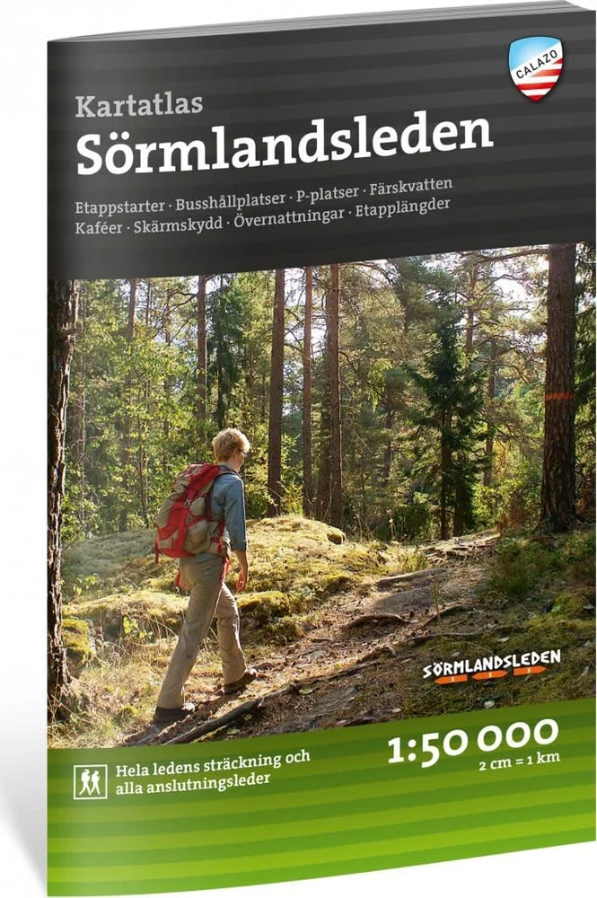 Calazo förlag Friluftsatlas Sörmlandsleden 1:50 000 NoColour v:2782493