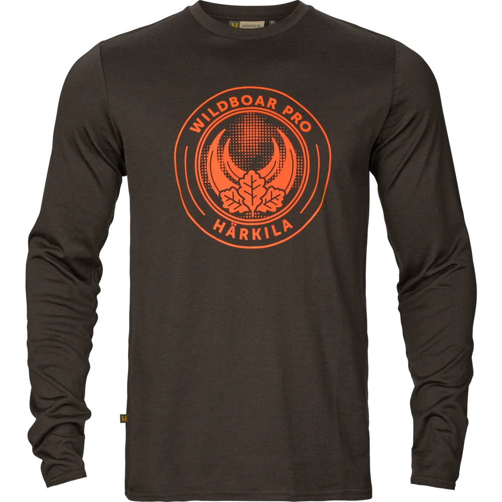 Härkila Men’s Game Long Sleeve T-Shirt Shadow Brown Wildboar v:2835150 Härkila Men’s Game Long Sleeve T-Shirt Shadow Brown Wildboar v:2835150