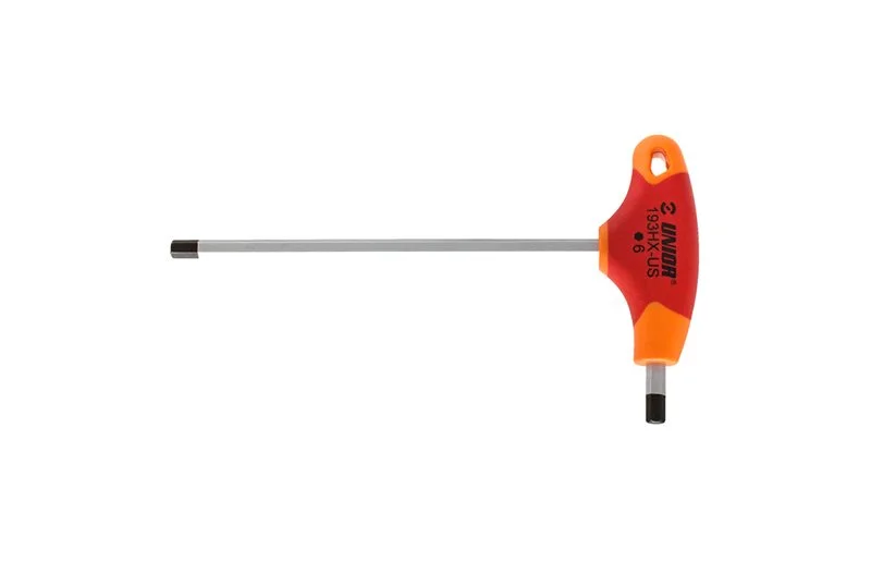 UNIOR Insexnøkkel T-håndtak Hex Wrench 6 Red v:2254507