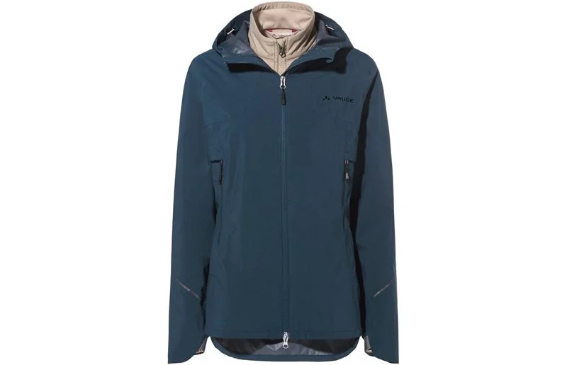 Sykkeljakke Vaude Women's Yaras 3in1 Jacket Dark Sea v:1504254