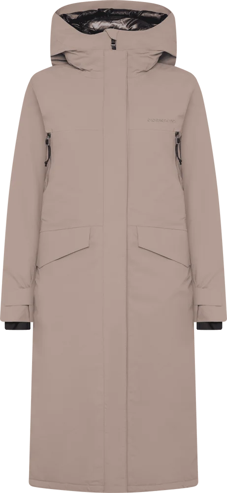 Didriksons Women's Neja Parka Long Ash Brown v:3277562