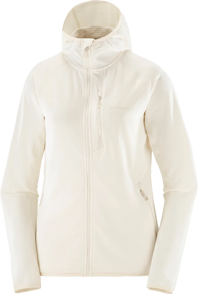 Salomon Women's Essential Lightwarm Hoodie Whisper White v:6188453