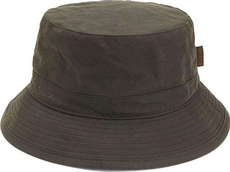 Wax Bucket Hat Olive v:9636614