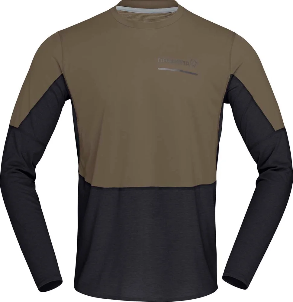 Norrøna Men’s Senja Equaliser Lightweight Long Sleeve Olive Night v:4310897 Norrøna Men’s Senja Equaliser Lightweight Long Sleeve Olive Night v:4310897