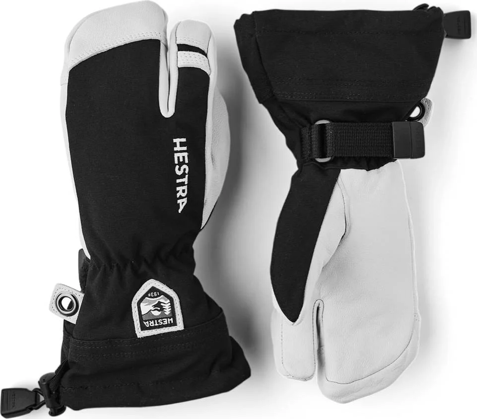 Hestra Juniors’ Army Leather Heli Ski 3-Finger Black v:7097588 Hestra Juniors’ Army Leather Heli Ski 3-Finger Black v:7097588