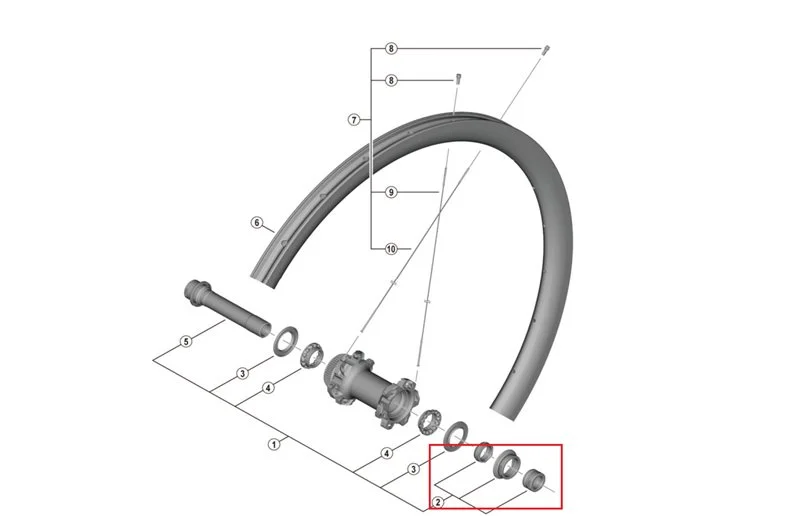 Shimano Lock Nut Unit R.H. Wh-R9270-C50- v:9690597
