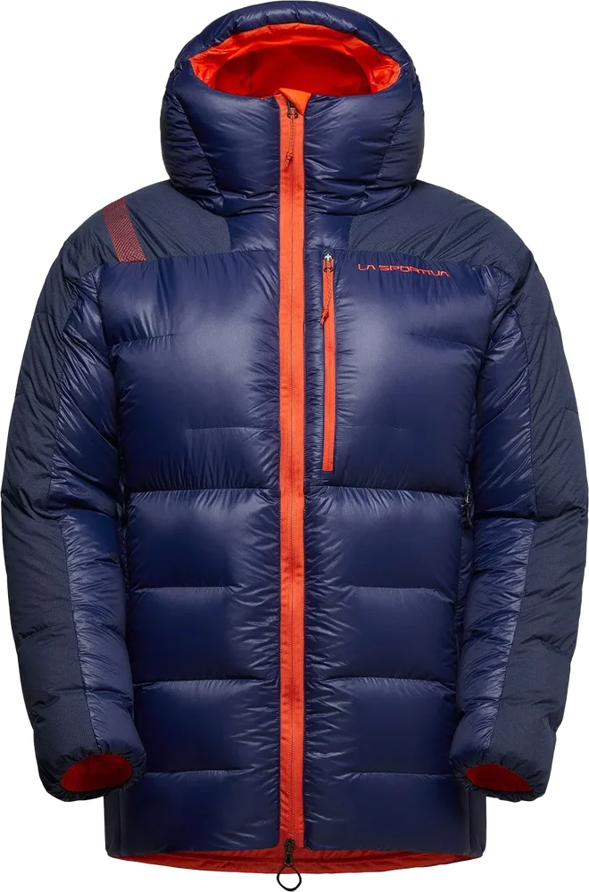 La Sportiva Men’s Olympus Tech Down Parka Deep Sea/Cherry Tomato v:3539113 La Sportiva Men’s Olympus Tech Down Parka Deep Sea/Cherry Tomato v:3539113