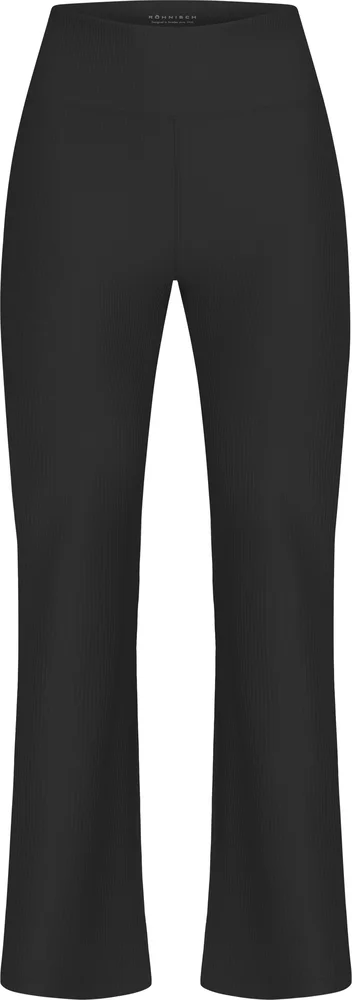 Röhnisch Women’s Ribbed R Flare High waist Tight Black v:4399201