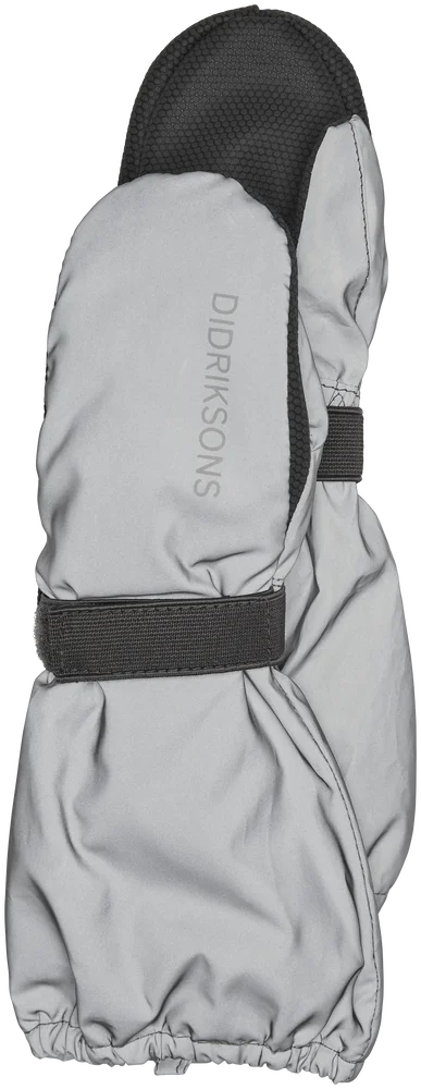 Didriksons Kids’ Biggles Reflective Mittens Silver v:4828679 Didriksons Kids’ Biggles Reflective Mittens Silver v:4828679