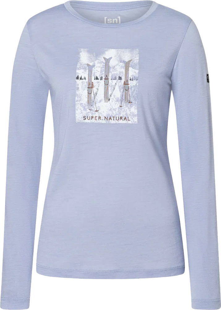 super.natural Women´s Triple Ski Long Sleeve Forget Me Not Blue/various v:7871063 super.natural Women´s Triple Ski Long Sleeve Forget Me Not Blue/various v:7871063