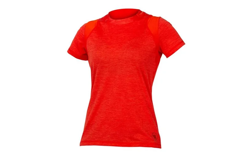 Endura Sykkeltrøye for damer Singletrack S/S Jersey Paprika v:9221871