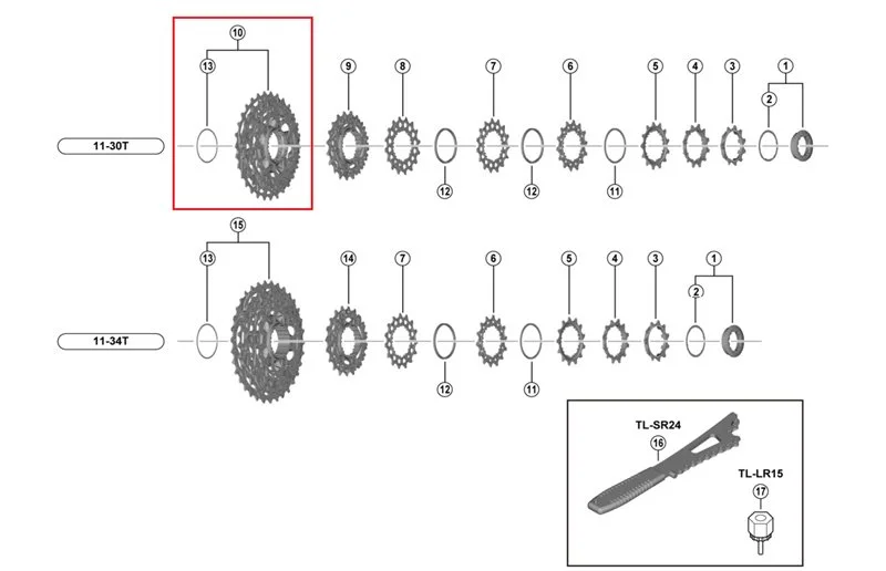 Shimano Drevdel 12-Girs Cs-R9200 v:5942255 Shimano Drevdel 12-Girs Cs-R9200 v:5942255
