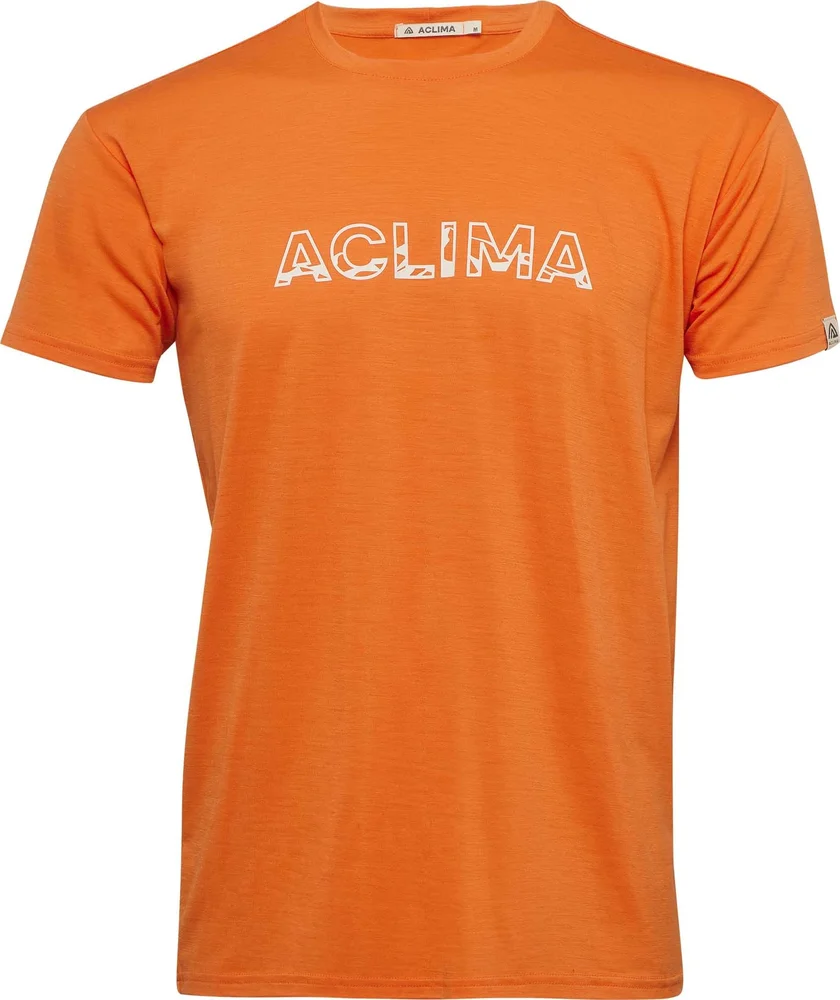 Aclima Men’s LightWool 140 Classic Tee Logo Orange Tiger v:8296509 Aclima Men’s LightWool 140 Classic Tee Logo Orange Tiger v:8296509