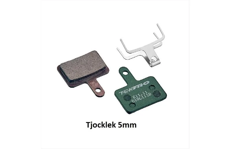 Tektro Bremsbelegg Organiske belegg for 2-stempels kalipere, med returfjær, T=5mm E11.11 v:9393285