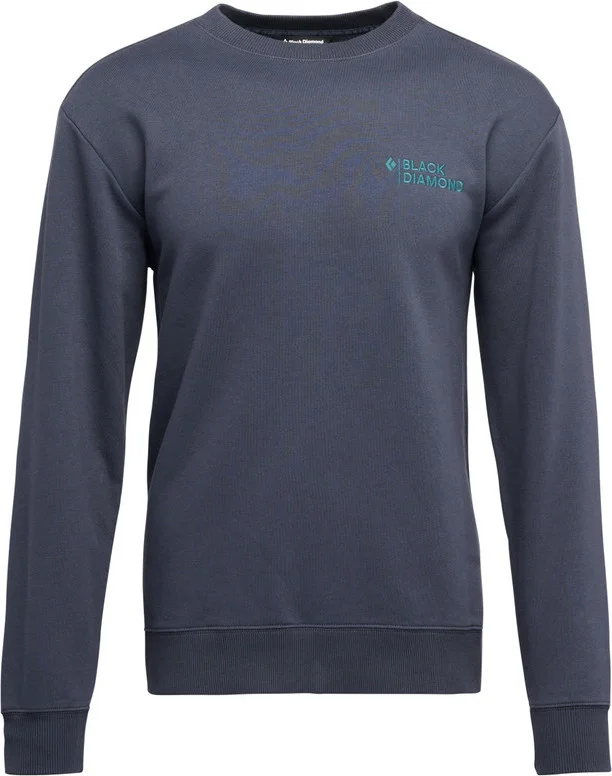 Black Diamond Men's Mini Stacked Crewneck Charcoal v:1527493