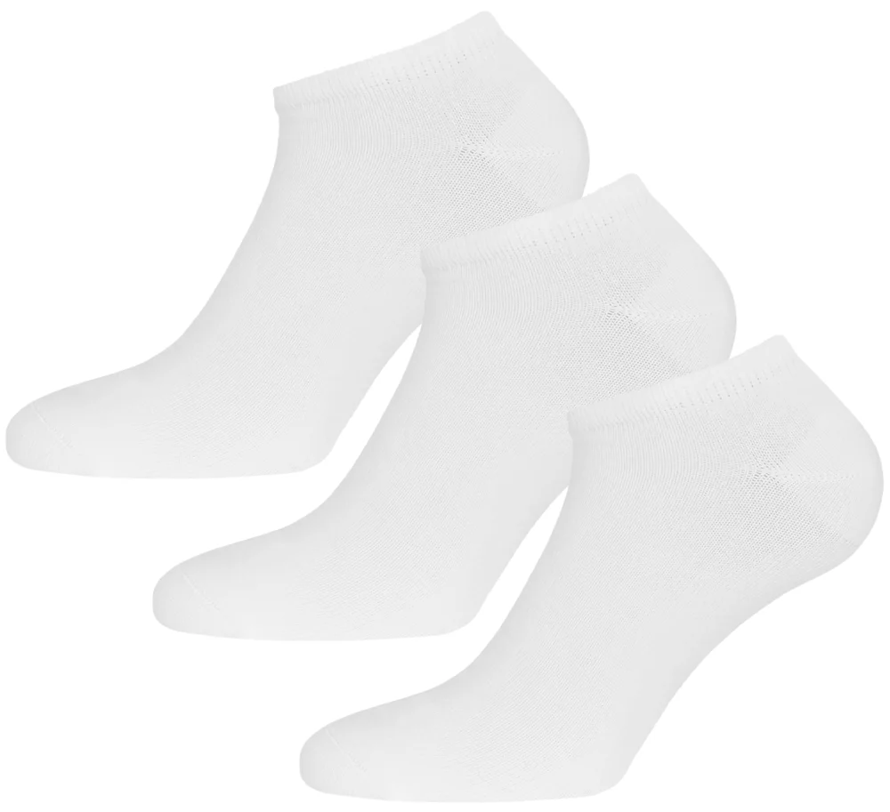 Urberg Bamboo Shaftless Sock 3-Pack Bright White v:4578240 Urberg Bamboo Shaftless Sock 3-Pack Bright White v:4578240