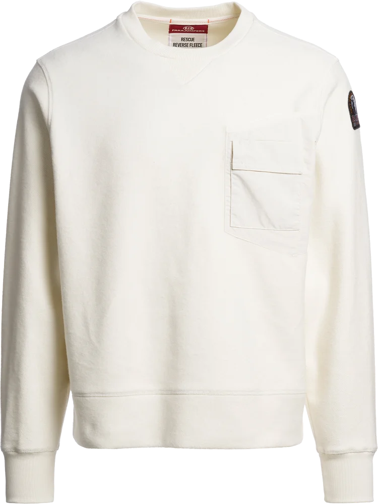 Parajumpers Men's Pernhos Crewneck Sweatshirt Warm Ivory v:3996562