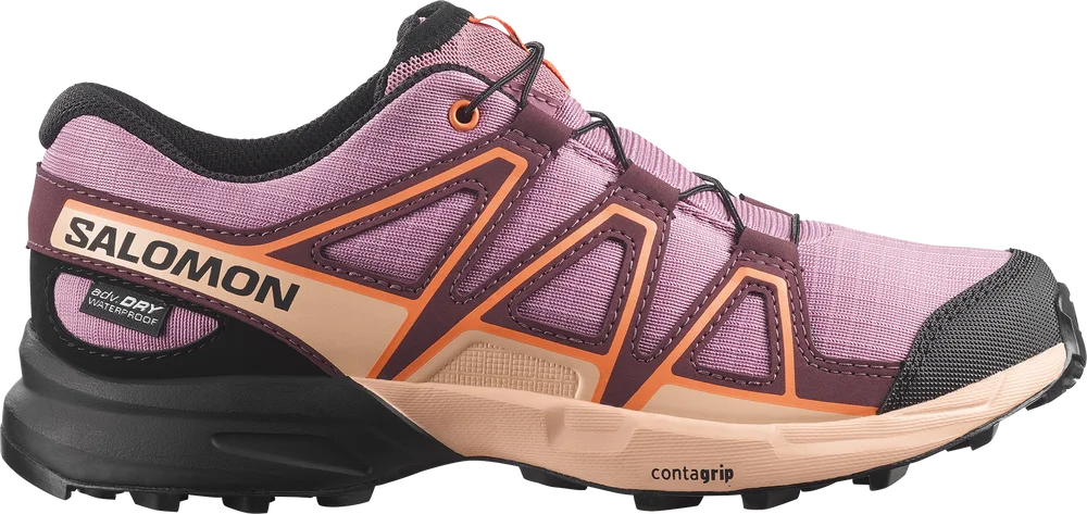 Salomon Junior Speedcross Waterproof Huckleberry / Almond Cream / Nectarine v:9461282