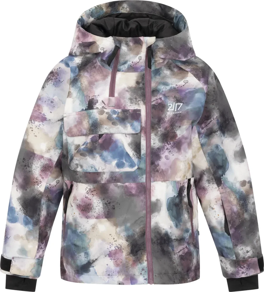 2117 of Sweden Juniors' Light Padded Ski Jacket Kidden Aop Grape v:7866670